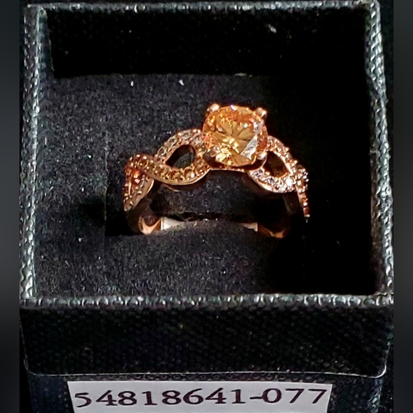 New R.G.F.   1.5 ROSE GOLD CHAMPAGNE RING - Picture 2 of 4